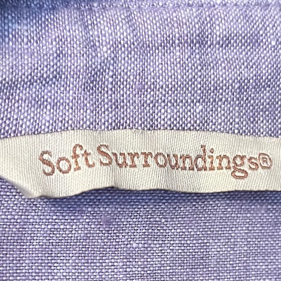 Soft Surroundings Lavender Shirt Tunic XL - Picture 7 of 7